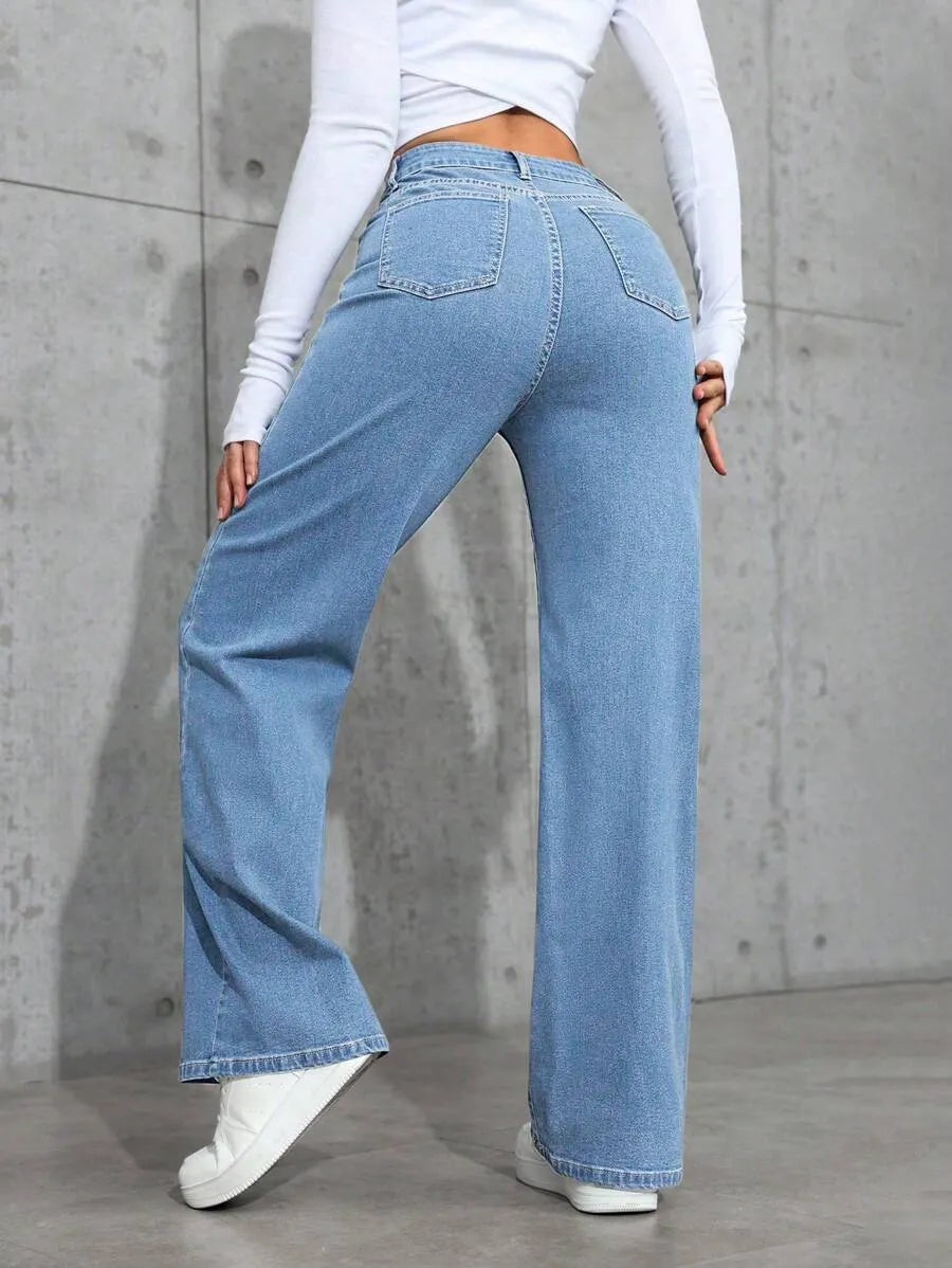 MID RISE BAGGY JEANS