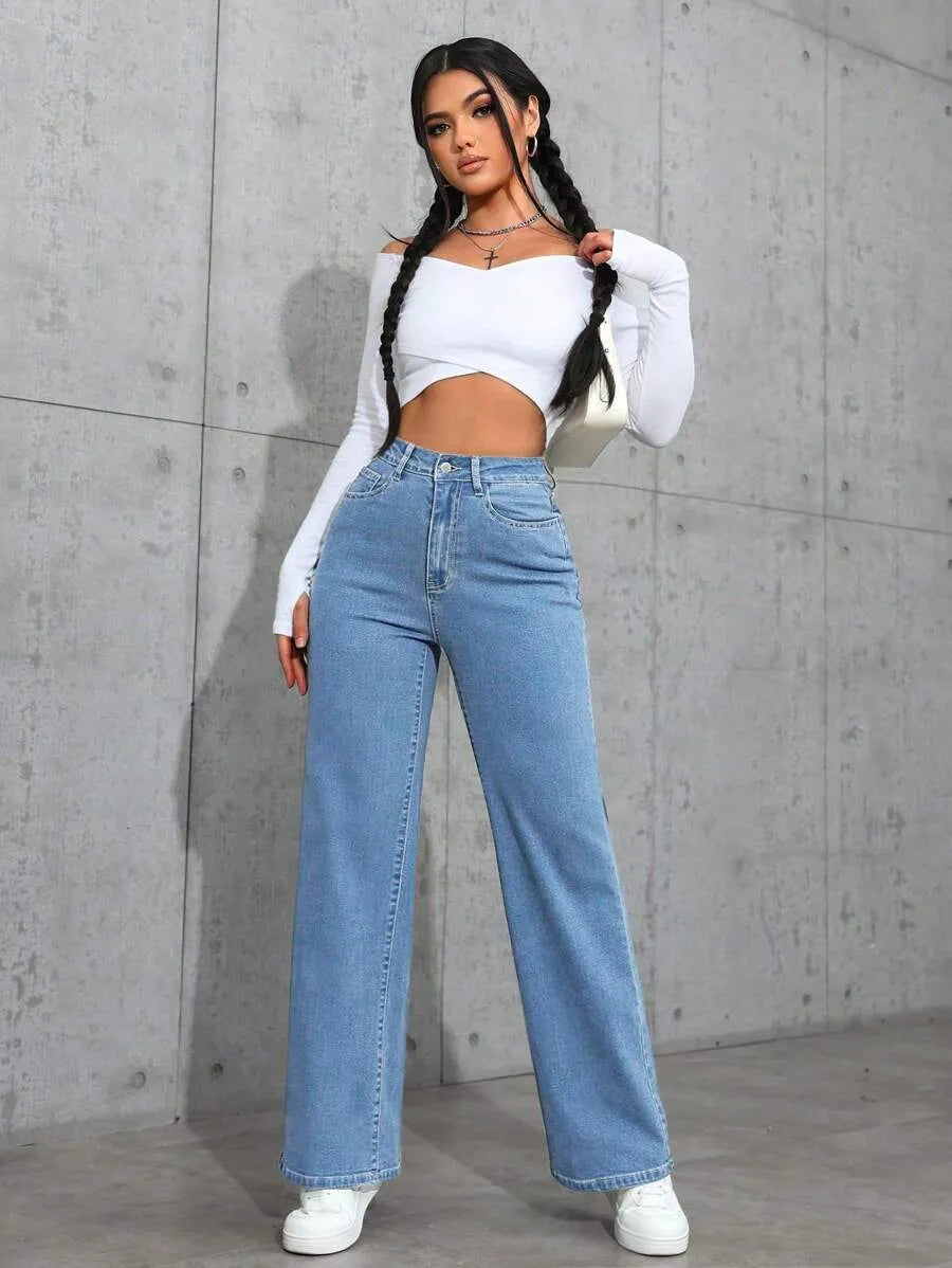 MID RISE BAGGY JEANS