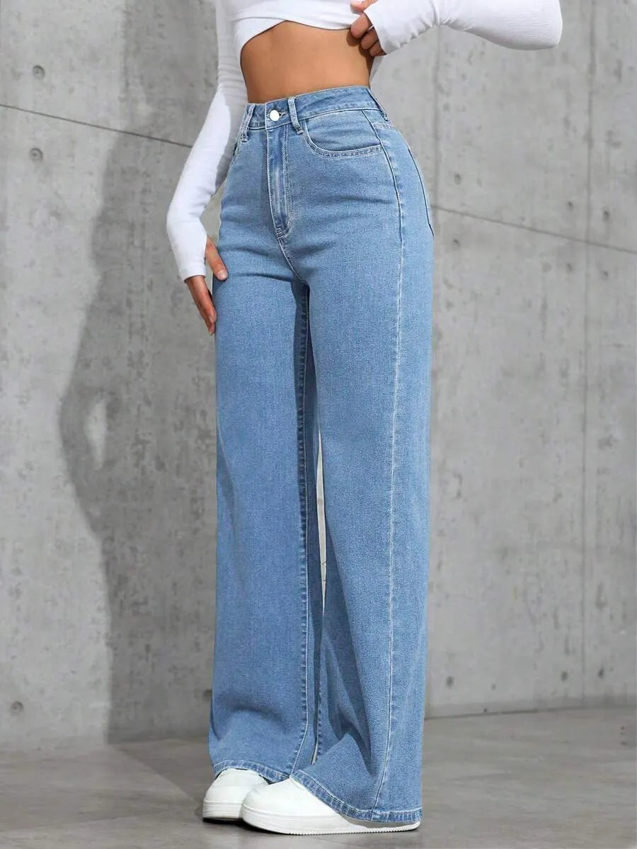 MID RISE BAGGY JEANS