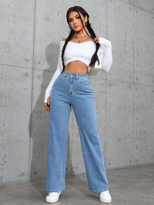 MID RISE BAGGY JEANS